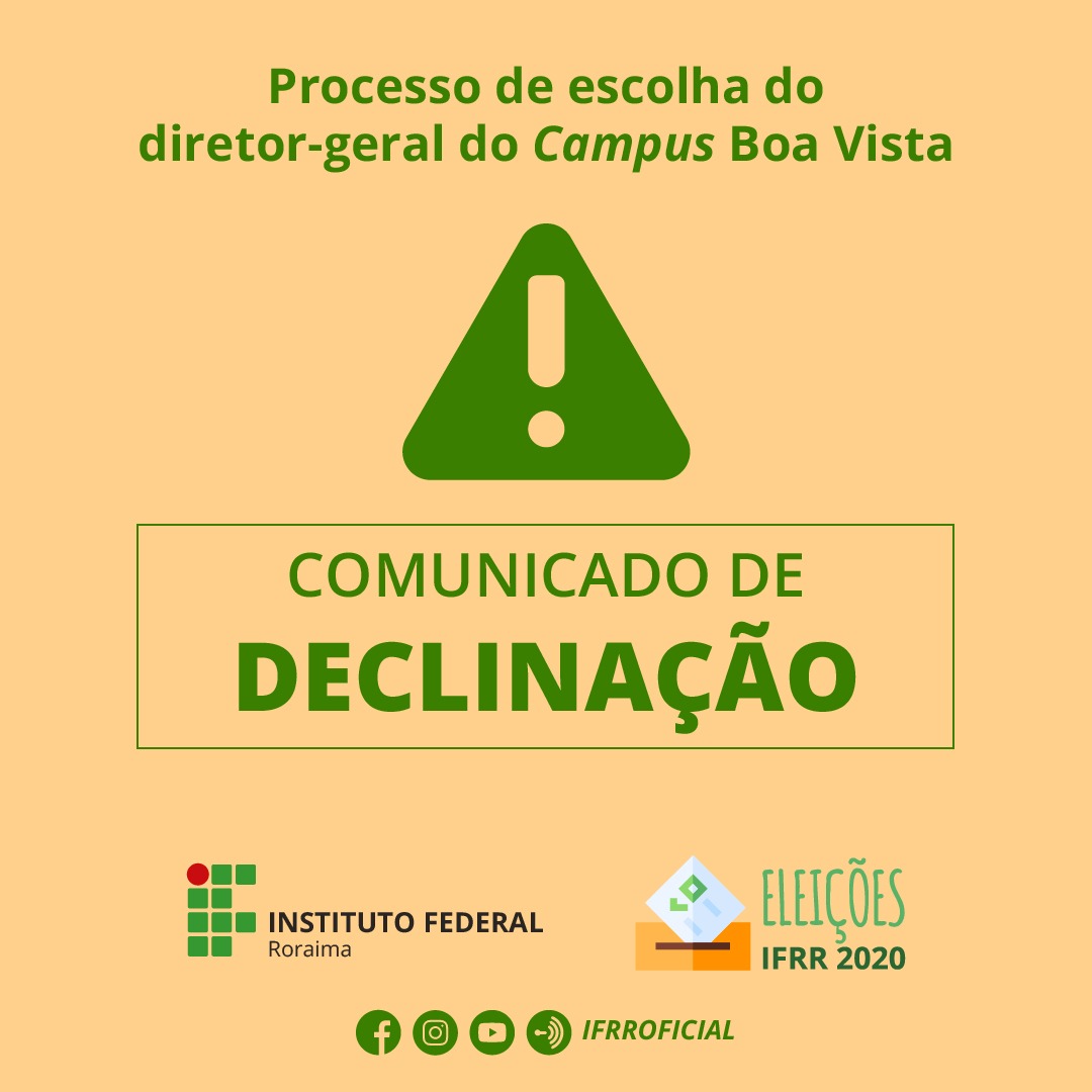 Candidato ao cargo de diretor-geral do CBV declina