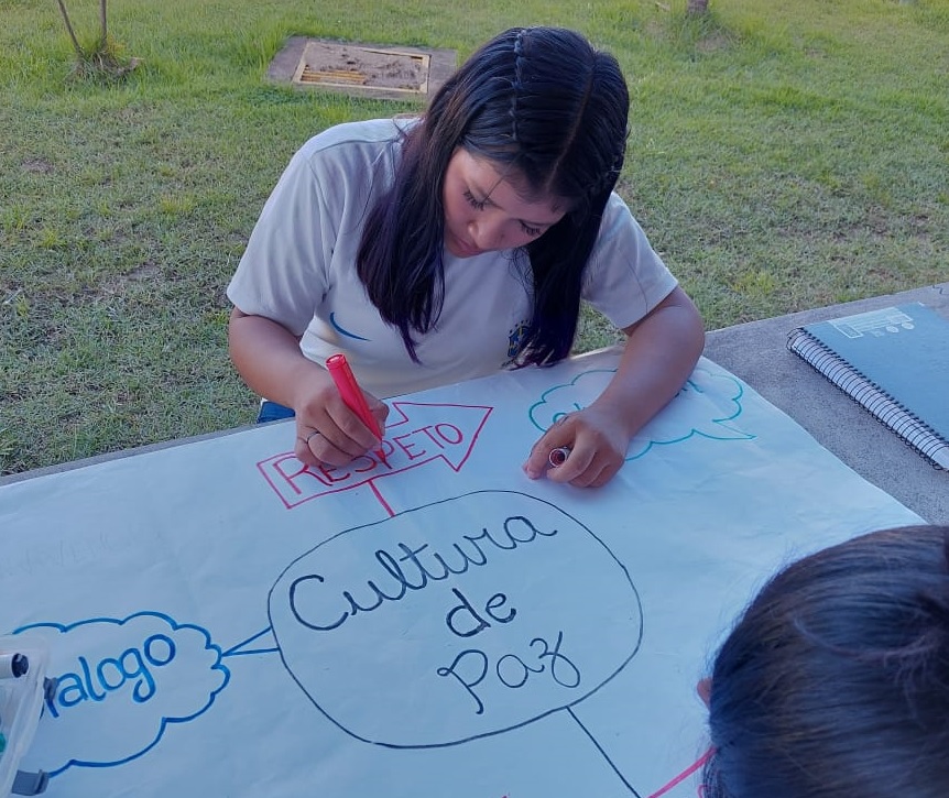 Estudantes e profissionais do IFRR fazem mobilização pela paz nas escolas